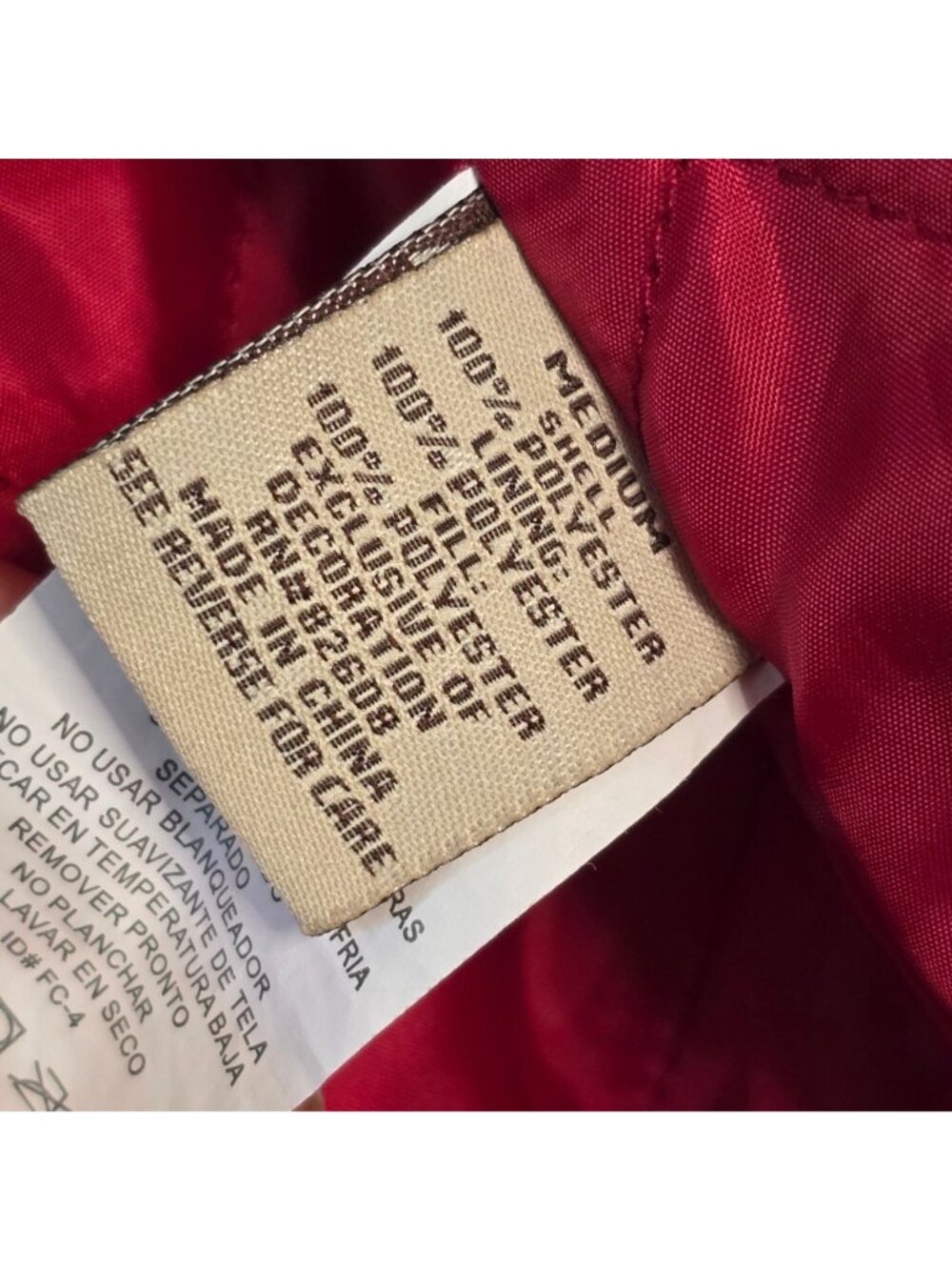 Vintage Free Country Radiance Ski Jacket Medium Red White Wave Colorblock - Picture 12 of 16
